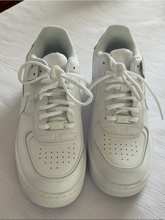 Nike Shoes - Nike Triple White Low-Top Leather Sneakers